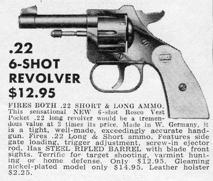 Sold at Auction: Rohm, RG10, Saturday Night Special Revolver